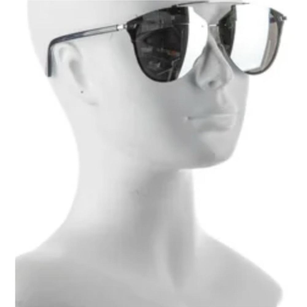 Dior pallidium silver graphite grey Reflected Aviator Sunglasses w/ case - Picture 5 of 8